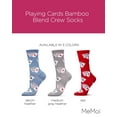 thumbnail image 2 of MeMoi Playing Cards Bamboo Blend Crew Socks - Mens - Male, 2 of 9