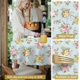 thumbnail image 5 of Pioneer Flower Floral Print Pattern Round Tablecloth 60 X 60 Inch, Wrinkle Resistant Wipeable Table Cloth for Kitchen Dining Picnic Patio Party, 5 of 6