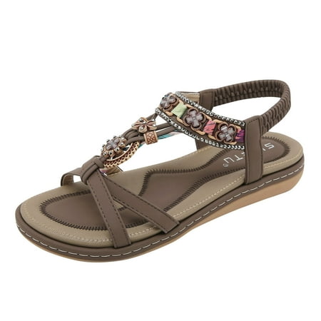 

Women Fashion Sandals Bohemian Flat Flip Flops Women s Beach Shoes Open Toe Sandal Ladies Toepost Thong Slippers Post Sport T-Bar Sandal Open Toe Bohemian Slipper Comfy Orthopedic Sandal