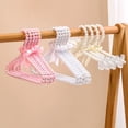 thumbnail image 3 of 5PCS Pearl coat rack cat dog clothes brace pet coat rack cute mini small clothes hanging coat rack plastic (25cm-pink,5 PCS), 3 of 7