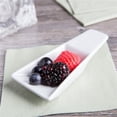 thumbnail image 1 of Tuxton GZP-704 0.5 oz. Tasting Spoon Rectangle-Porcelain White - 2 Dozen, 1 of 1