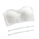 thumbnail image 1 of Sujetador de elevación con hebilla frontal sin tirantes de lencería para mujer, sujetador bandeau push up invisible antideslizante - Blanco, 1 of 6