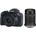 thumbnail image 4 of Canon EOS R50 Mirrorless Camera with 18-45mm and 55-210mm Lenses (Black) (International Version), 4 of 6