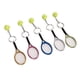 thumbnail image 4 of 5 mini llaveros de raqueta de tenis con colgante de bola, dorados, plateados, rosas, azules y bronce, ideales para regalar a amantes del deporte., 4 of 14