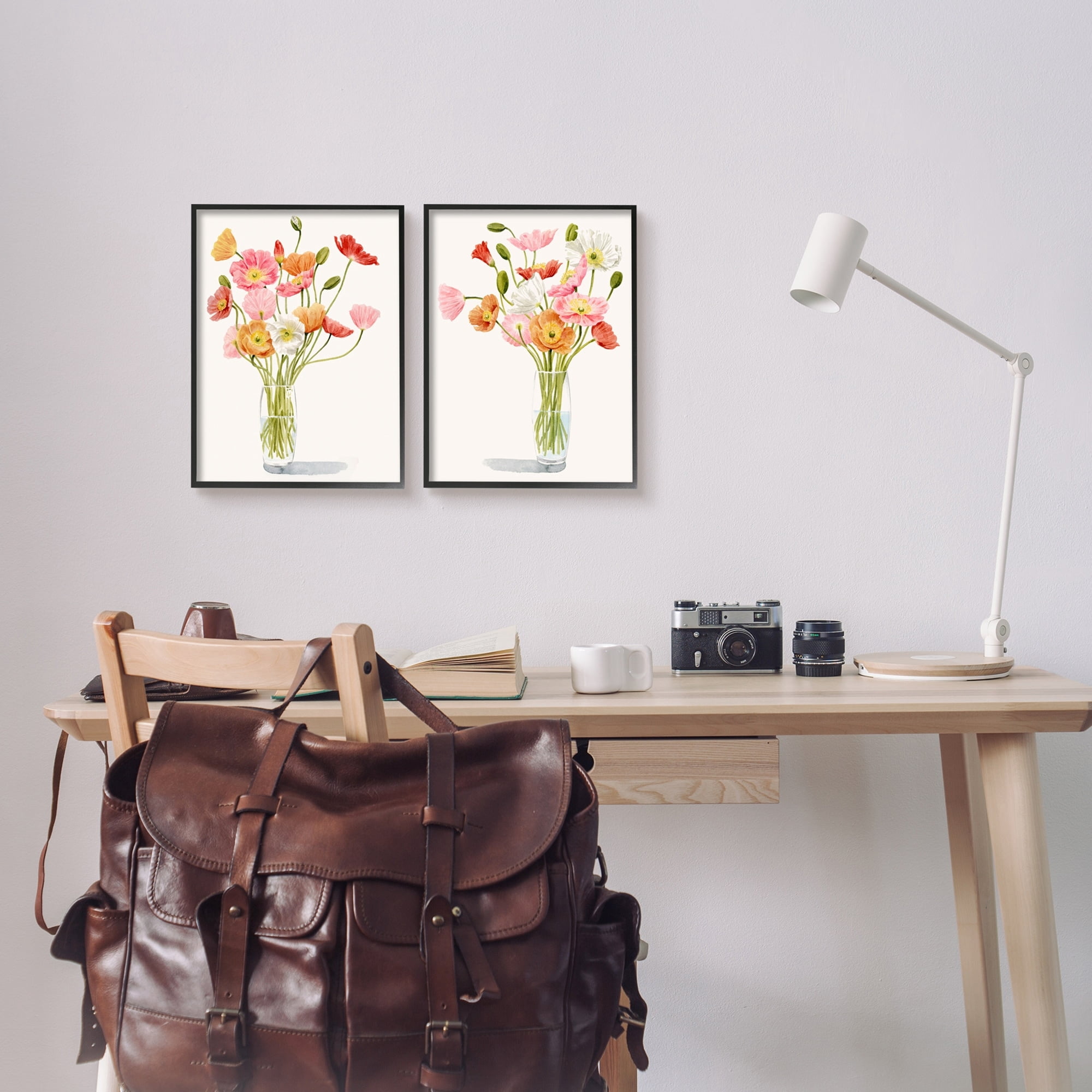 Stupell Industries Dazzling Flower Blossoms Soft Pink Glass Bouquets,11 x 14, Design by Grace Popp