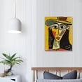 thumbnail image 4 of RUIYC Bauhaus Wall Art Set Minimalist Geometric Canvas Paintings Orange Minimalist Wall Decor Prints Posters Pictures Living Room Gallery Bedroom Decoration, 4 of 5