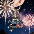 thumbnail image 6 of 250th Anniversary Keychain D, America 250 Merchandise USA Patriotic Car Accessory Gift 1776-2026 4th of July Memorial Day, 6 of 6