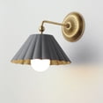 thumbnail image 3 of 18051DGGL Maxim Lighting Primrose - 1 Light Wall Sconce-11 Inches Tall and 10 Inches Wide-Dark Grey/Gold Leaf Finish, 3 of 5