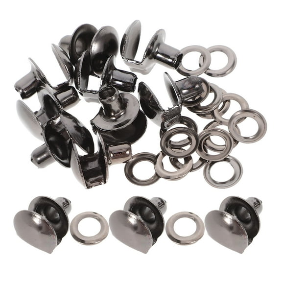 IBASETOY 10Pcs Boot Eyelet Repair Metal Shoe for Hiking Shoes Restoration