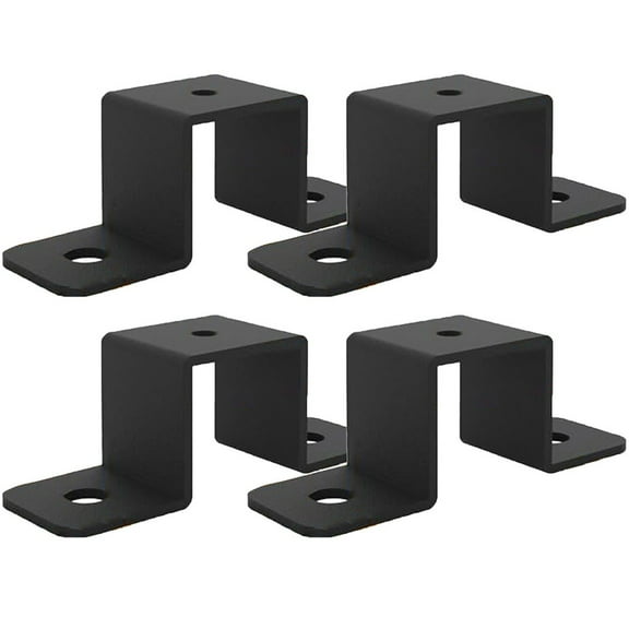 Square Pipe Clamp Bracket Set 2PCS or 4PCS Resistant for Sturdy Railings and Pipe Connections in Various Projects