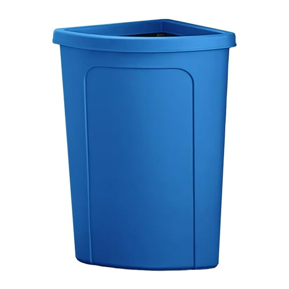 Corner 21 Gallon Kitchen Trash Can, Commercial Heavy-Duty Waste Bin, Garbage Bin, Durable Waste Container, Recycling Bin, Plastic Wastebasket for Garage, Hotels, Office, Restaurants