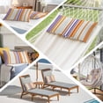 thumbnail image 6 of Orange Striped Pillow Covers 24"x36", Farmhouse Stripes Modern Abstract Art Soft Brushed Microfiber Breathable Throw Pillow Covers, Decorative Pillowcase with Zipper for Couch Sofa Bedroom, 6 of 9