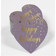 thumbnail image 2 of Inkdotpot 100 Pack Real Gold Foil Paper Tag Happy Holiday Favor Hang Tag, 2 of 6