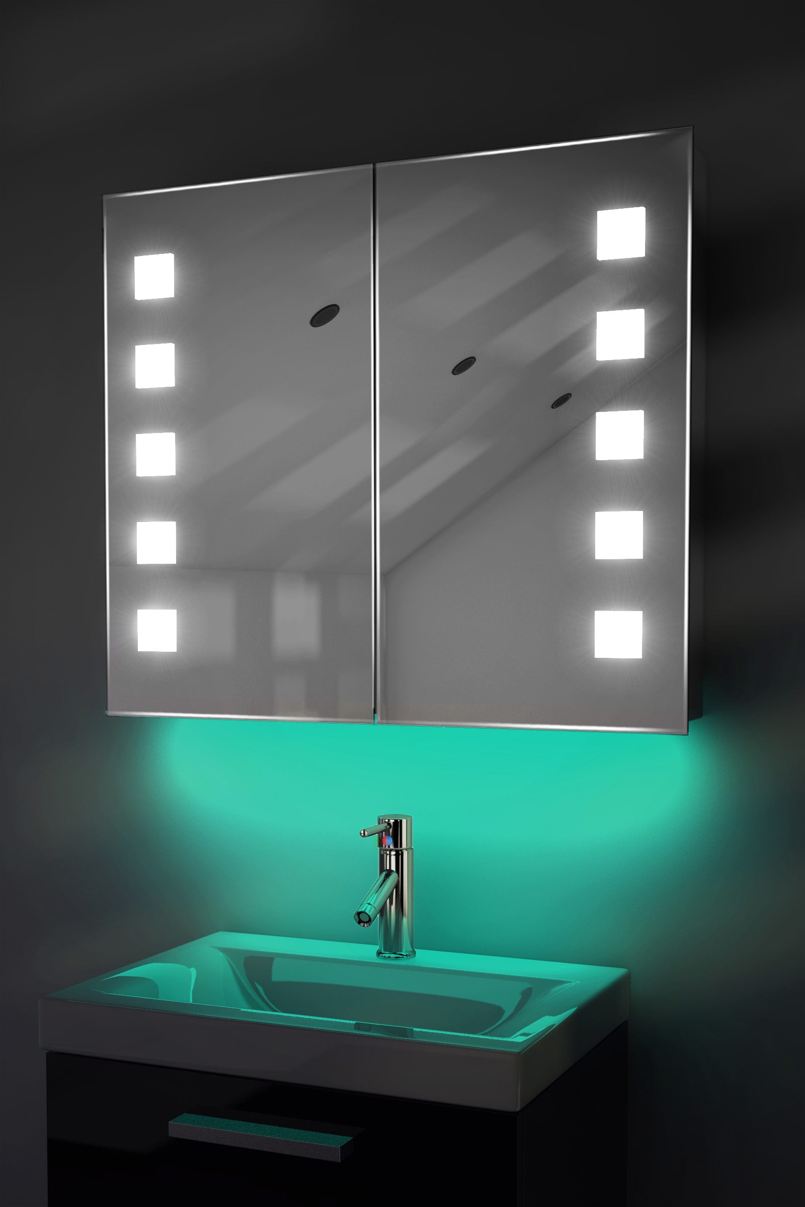 Ambient Bathroom Mirror With Sensor, Shaver & Bluetooth K132