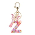 thumbnail image 1 of LYMAYTER Pink Tassel Cup Accessory Mug Accessory - Epoxy Resin Alphabet Keychain with Heart - shaped Sequins and Butterflies, 1 of 6