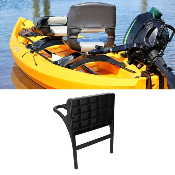 Ymiko Boat Motor Bracket, Black Outboard Motor Mount Kit Nylon For Inflatable Boats Fishing Kayak
