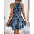 thumbnail image 6 of Casual Leopard Print Ruffled Swing Dress Summer Fashion Beach Dresses Women, 6 of 7