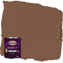 Glidden HEP Spiced Cinnamon / Beige Flat Interior Paint with Primer, 1 Quart