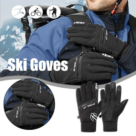 

WQJNWEQ Deals Unisex Winter Gloves Windproof Thermal Anti-slip Gloves Black