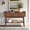 Walnut, variant on Console Table with Fluted Sliding Door, Mid Century Modern Entryway Table with Storage Shelf, Display Shelf for Hallway Living Room, Walnut