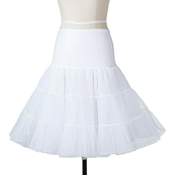 Women Vintage Plus Size Petticoat Crinoline Tutu Underskirts Plus Size White Dresses for Girls