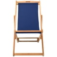 thumbnail image 4 of SAFAVIEH Outdoor Collection Loren Foldable Sling Chair Natural/Navy, 4 of 10