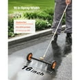 thumbnail image 2 of KFFKFF 16" Undercarriage Pressure Washer, Stainless Steel Pressure Surface Cleaner, Maximum 4000 PSI, Gear with Angle Modification, 4 Spray Jets, 2 Lengthened Rods for Driveway, Patio, Deck, 2 of 9