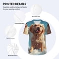 thumbnail image 3 of Vsdgher Cute Angel Winged Dog Mens T-Shirts Baseball Vintage Fashionable Lightweight Casual Crew Neck Slim Fit with Long Sleeves-X-Large, 3 of 7