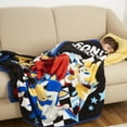 thumbnail image 4 of Sonic the Hedgehog Kids Black Print Fleece Throw Blanket, 46 x 60, 4 of 7