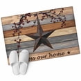 thumbnail image 2 of Texas Star Vintage 2'x3' Washable Rug, Berry Grey Blue Brown Wooden Non-Slip Soft Doormat Area Rugs for Entrance Bathroom Bedsides, StainResistant Carpet for Kitchen Bedroom, Entryway Floor Mat, 2 of 9