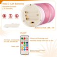 thumbnail image 4 of Set of 2 Flameless Candles Lights with Remote Control Flickering LED Candles Electric Candles for Home Decor Parties Pink Dreamy Heart, 4 of 7