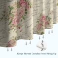 thumbnail image 6 of Pioneer Flower Floral Print Pattern Shower Curtain 72"x84" ,Bathroom Decorative Shower Curtains Set with 12 Hooks,Modern Waterproof Washable Shower Curtain, 6 of 6