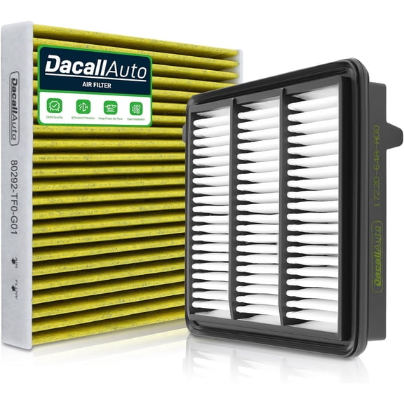 Engine & Cabin Air Filter Set for Honda CR-V 1.5L (2023-2025), for Civic 1.5L (2022-2025), for Integra 1.5L (2023-2025); (Not for Hybrid). Replace ‎80292TF0G01, 1722064AA00
