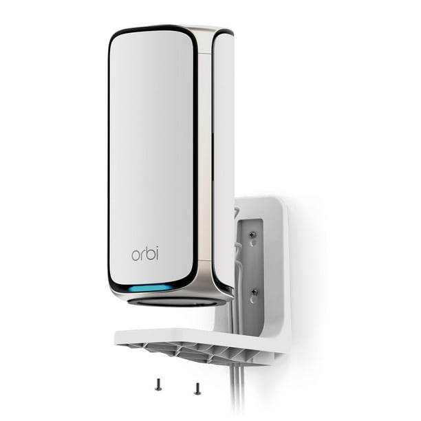NETGEAR WiFi 7 Kit de montaje en pared (RBEWM-10000S) - Compatible con todos los sistemas Orbi WiFi 7 Mesh y enrutadores Nighthawk WiFi 7, blanco