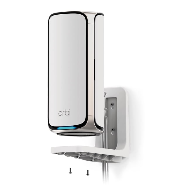 NETGEAR WiFi 7 Kit de montaje en pared (RBEWM-10000S) - Compatible con todos los sistemas Orbi WiFi 7 Mesh y enrutadores Nighthawk WiFi 7, blanco