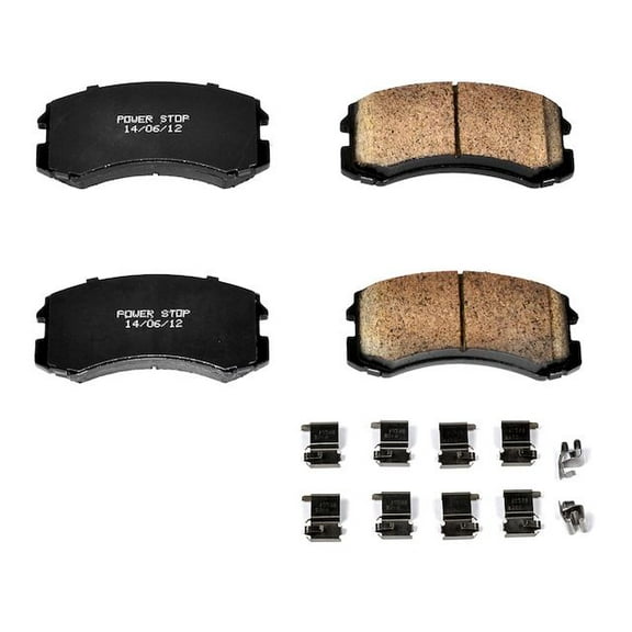 Front Brake Pad Set - Compatible with 2002 - 2007 Mitsubishi Lancer 2003 2004 2005 2006