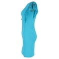 thumbnail image 2 of Pre-Owned Emilio Pucci Flutter Sleeve Dress in Turquoise Polyester, 2 of 2