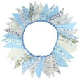 thumbnail image 1 of 33 Ft Vintage Flower Fabric Bunting Banner 36 Triangle Flag For Party Decor, 1 of 9