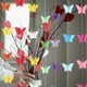thumbnail image 3 of KAKOWELY 7 guirnaldas colgantes de mariposas, serpentinas de papel para fiestas, banderines de mariposas 3D para decoraciones de bodas, fiestas de cumpleaños, decoración con cadena de mariposas., 3 of 5