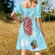 thumbnail image 3 of Vestido de noche elegante con globos traje de lujo para fiesta graduación celebridad, 3 of 6