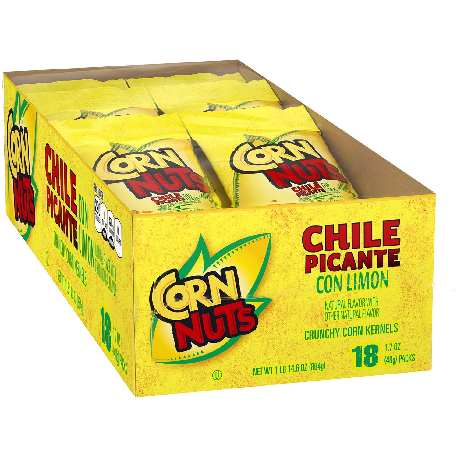 Corn Nuts Chile Picante con Limón, 1.7 oz., 18 pk. & Wonderful Roasted Salted Pistachios, 1.5 oz., 24 pk. with bowl by OMA