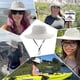 thumbnail image 5 of Sombrero de monte para exteriores, paquete de 2: ideal como sombrero para el sol, sombrero de safari, sombrero para exteriores, sombrero de pesca, sombrero de jardín, sombrero de camping, 5 of 5