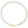 thumbnail image 2 of 10K Yellow Gold 4mm Diamond Cut Solid Anchor Mariner Bracelet / Anklet 9 Inch, 2 of 3