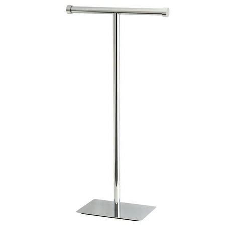 Claremont Freestanding Toilet Paper Stand, Polished Chrome