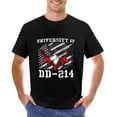 thumbnail image 7 of DD214 Alumni Rad Men's Cotton Short Sleeve HD Print Tee for Casual T-Shirt Crew Neck Top Black L, 7 of 7