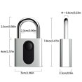 thumbnail image 3 of Cerradura De Puerta Con Huella Dactilar Antirrobo Usb Recargable Aleación De Zinc Inteligente Ip65 Cerradura De Puerta Biométrica Eléctrica A Prueba De Agua Para Cajón Gabinete Oficina En El Hogar Advancent EL008742-00, 3 of 6