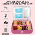 thumbnail image 4 of Nevera térmica Snack Box WETRBWEH con 8 compartimentos, color rosa, 4 of 7