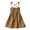 Brown, variant on Odeerbi Girls Dress Baby Girls Clothes Summer Toddler Sleeveless Sling Dress Graphic Print Children's Clothing Brown