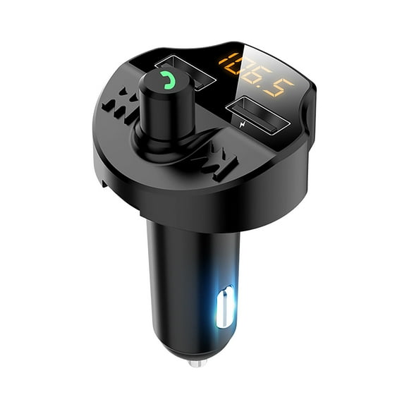 Kieccall Bluetooth FM Transmitter For Car - USB Charging Adapter With MP3 Player, Supports USB Disk & Hands-Free Calling, Universal Vehicle Fit