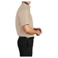 thumbnail image 3 of Mens Short Sleeve Easy Care Cotton/Polyester Shirt Stone Large, 3 of 6